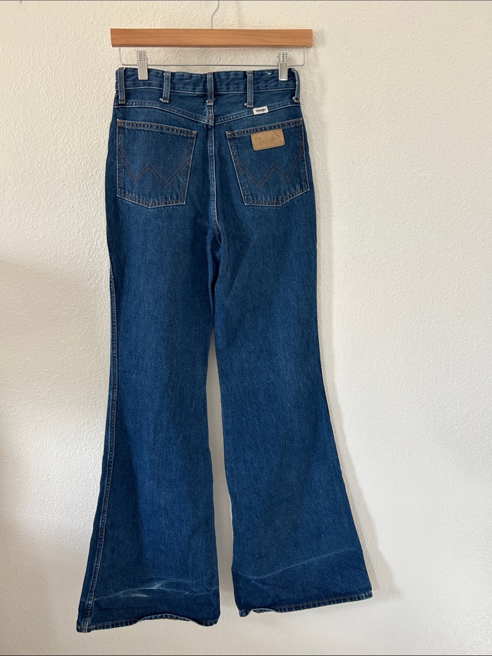 Wrangler Dark Blue High-Rise Flare Jeans - Picture 5 of 7